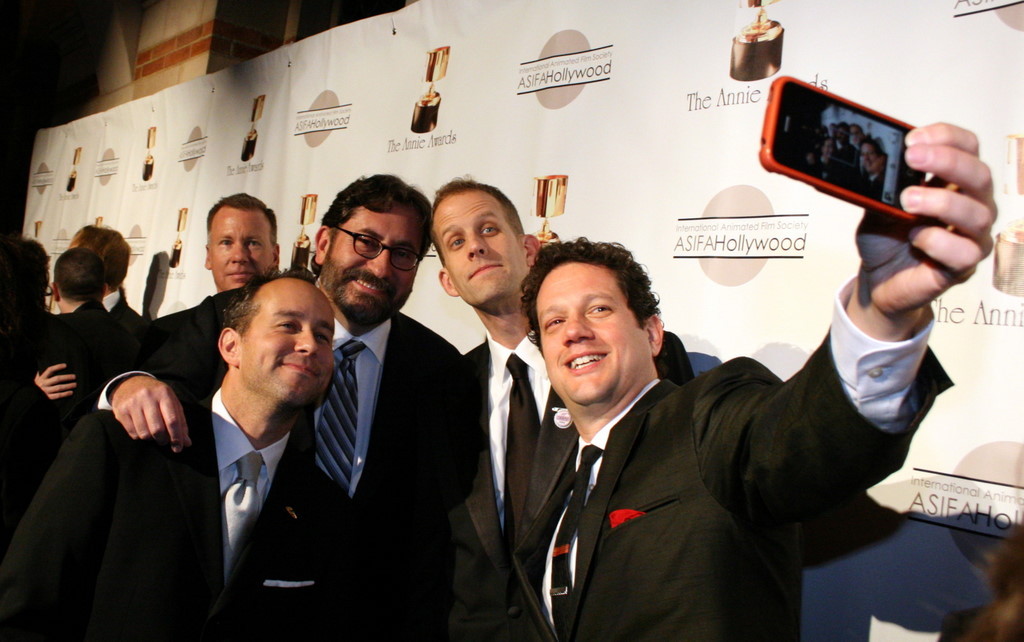 (L-R) Jonas Rivera, Bob Peterson, Pete Docter, Michael Giacchino: The 