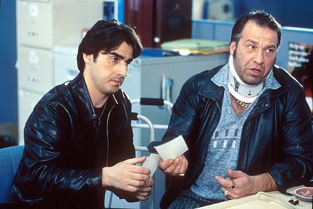 Still of Nick Giannopoulos and Tony Nikolakopoulos in The Wog Boy (2000)