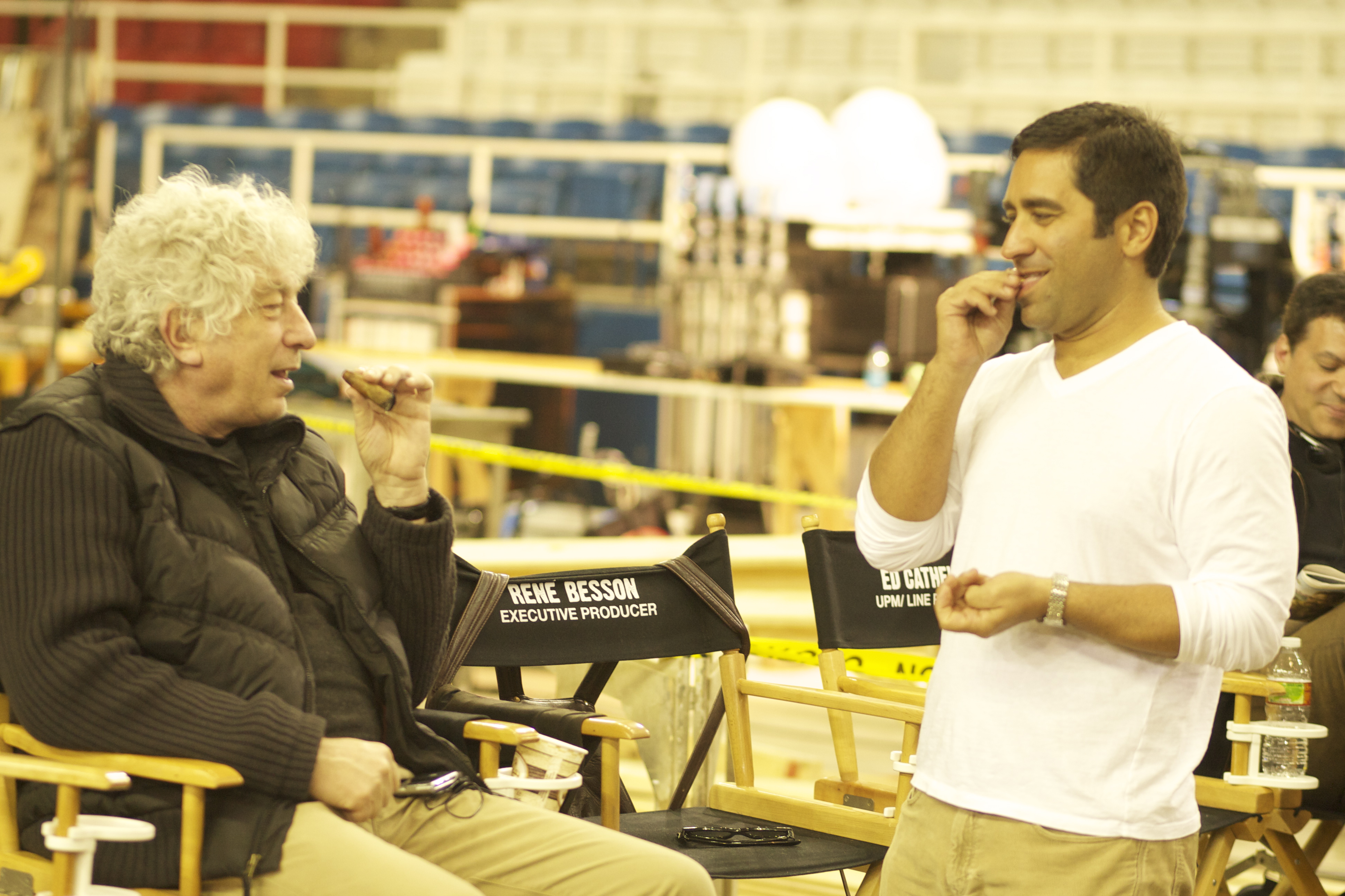 With Avi Lerner on the set of DRIVE ANGRY