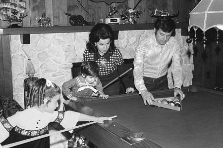 Annette Funicello with husband Jack Gilardi and kids at home, c. 1972