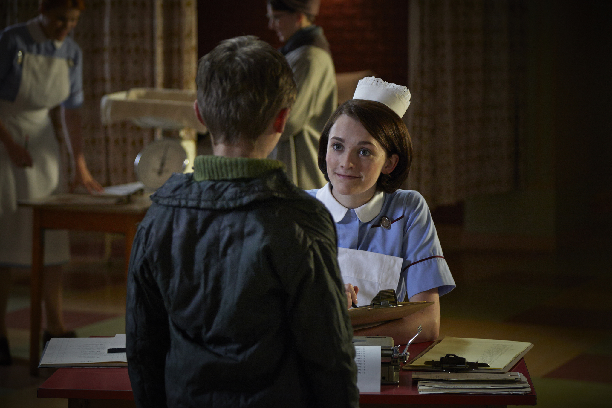 Still of Barbara Gilbert and Charlotte Ritchie in Call the Midwife (2012)