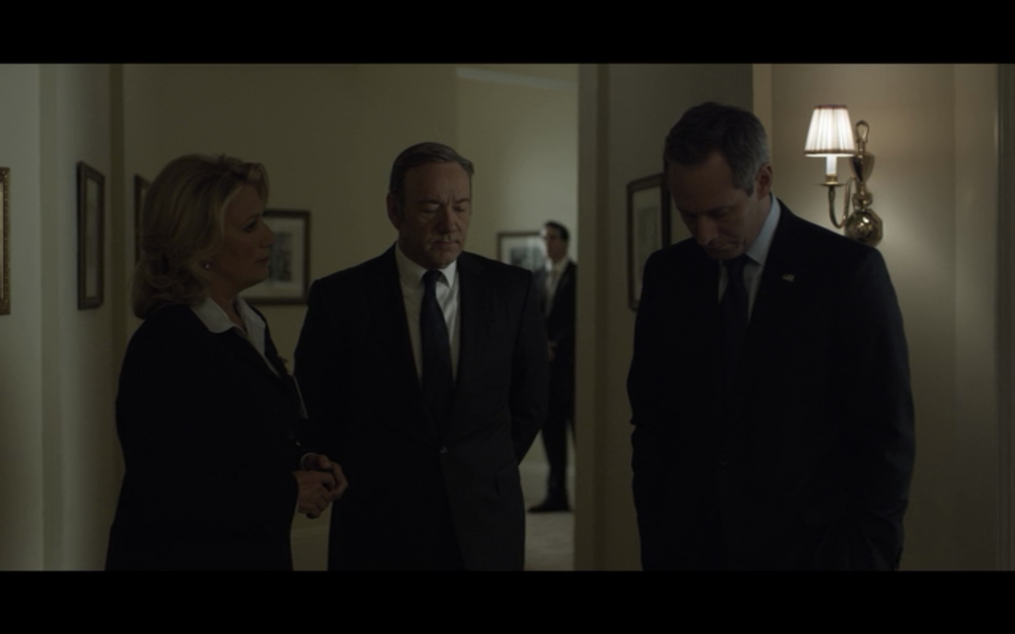 Jayne Atkinson, Kevin Spacey and Michel Gill, House of Cards