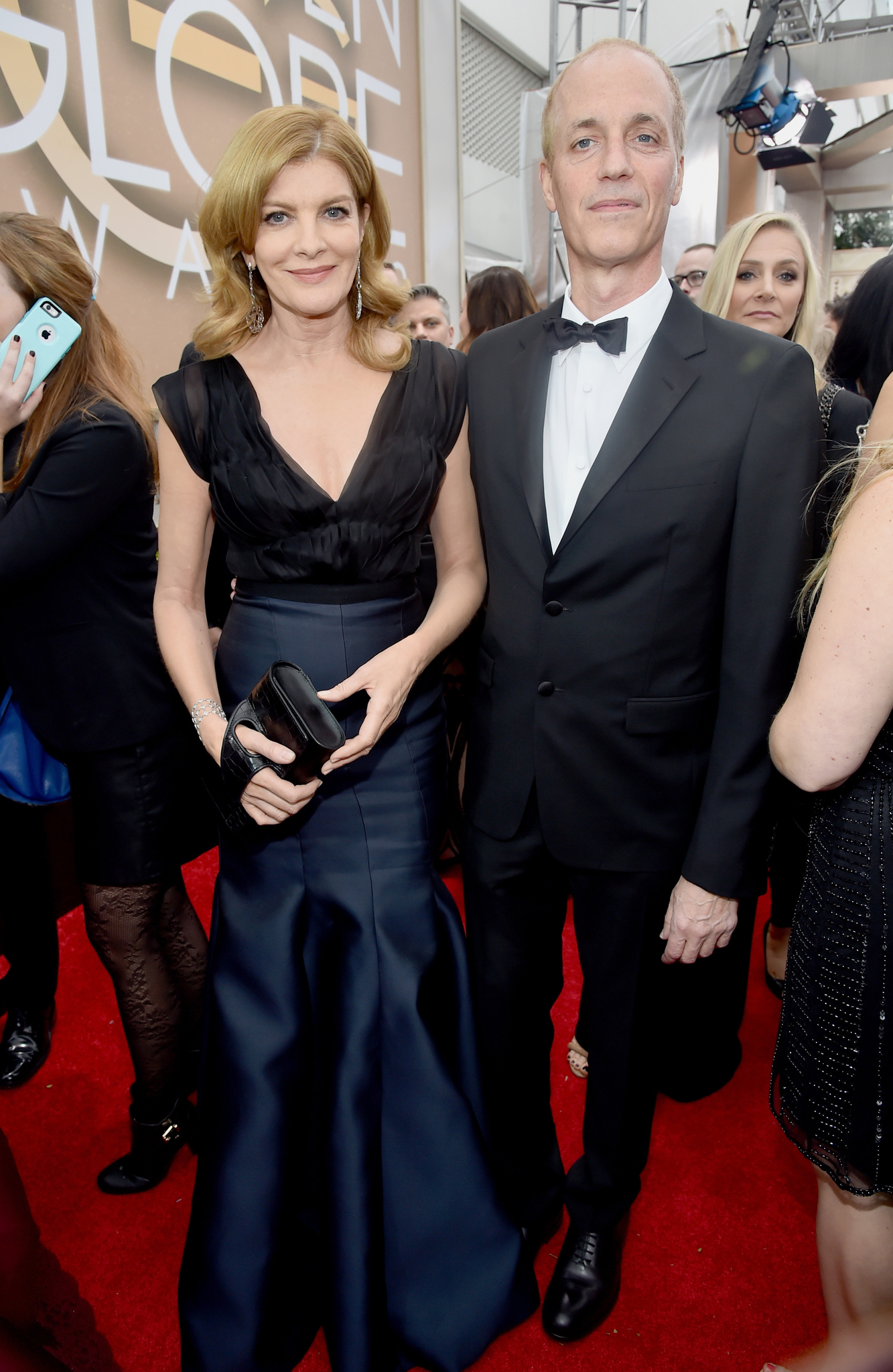 Rene Russo and Dan Gilroy at event of The 72nd Annual Golden Globe Awards (2015)