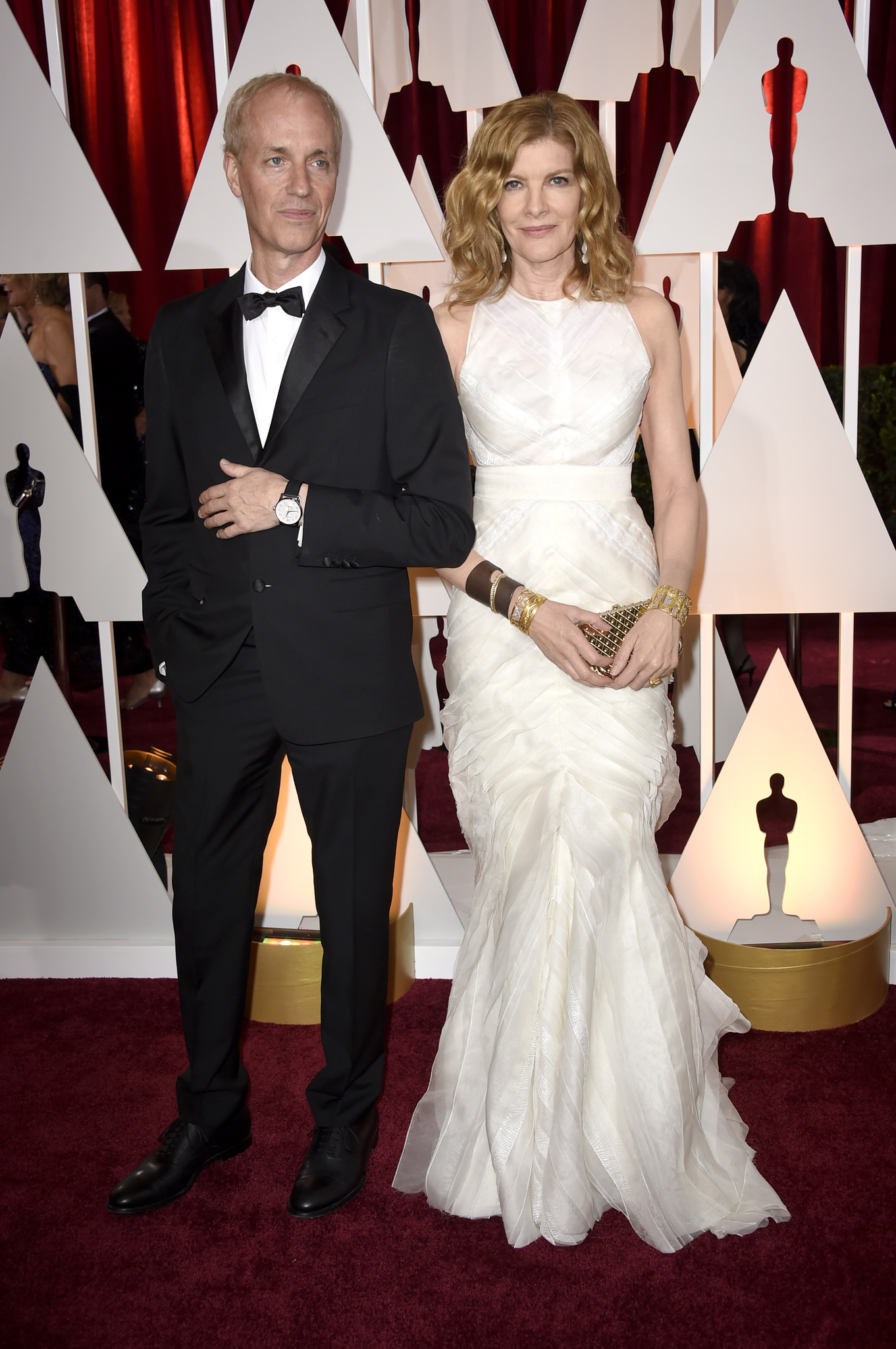 Rene Russo and Dan Gilroy at event of The Oscars (2015)