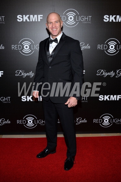 BEVERLY HILLS, CA - OCTOBER 18: Actor Bruno Gunn arrives at the launch of the Redlight Traffic APP at the Dignity Gala at The Beverly Hilton Hotel on October 18, 2013 in Beverly Hills, California.