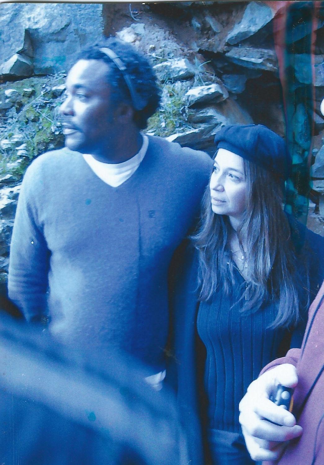 With Lee Daniels on the set of 