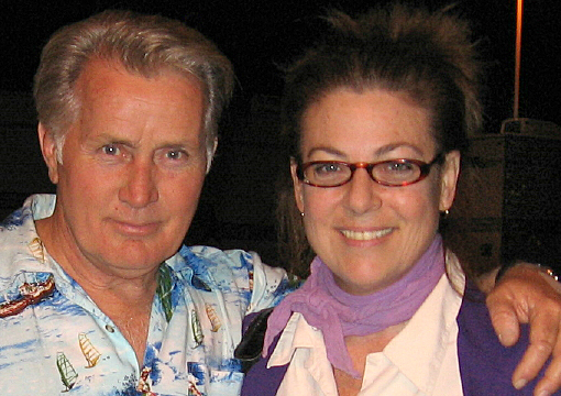 MartinSheen, Wendy Girard on the set of West Wing, 2006