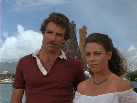 Tom Selleck and Wendy Girard (Guest Star) on 