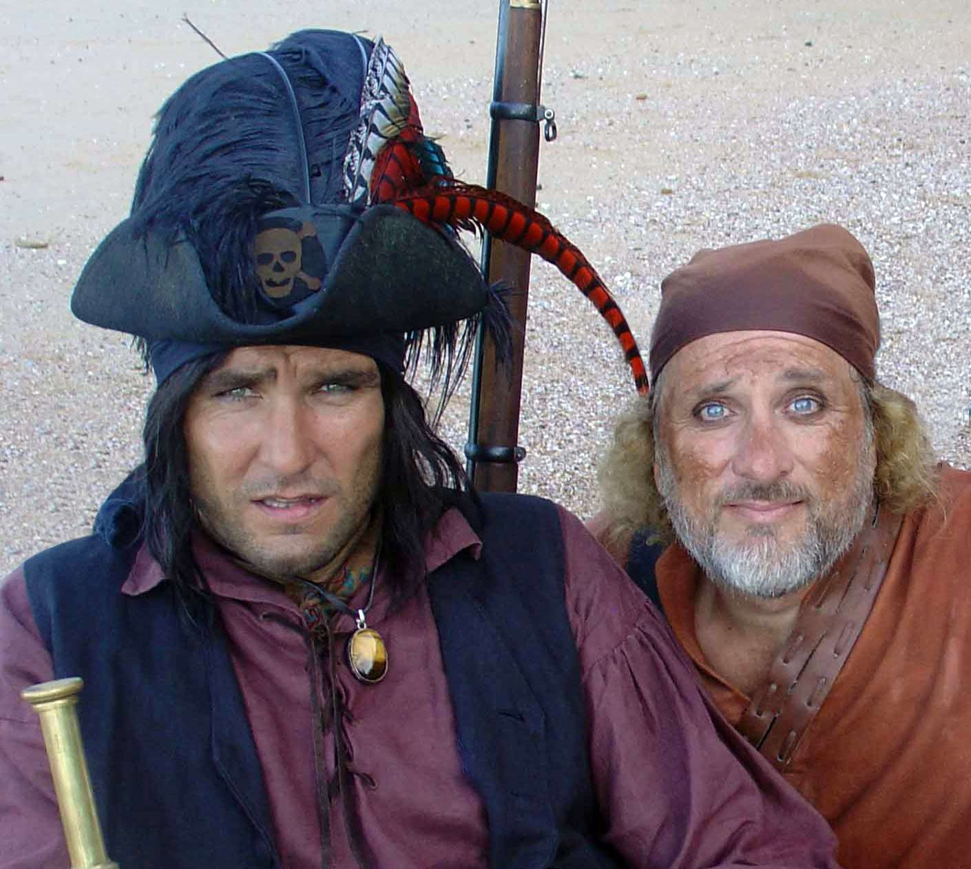 With Vinnie Jones in 'Jules Verne's The Mysterious Island 2006