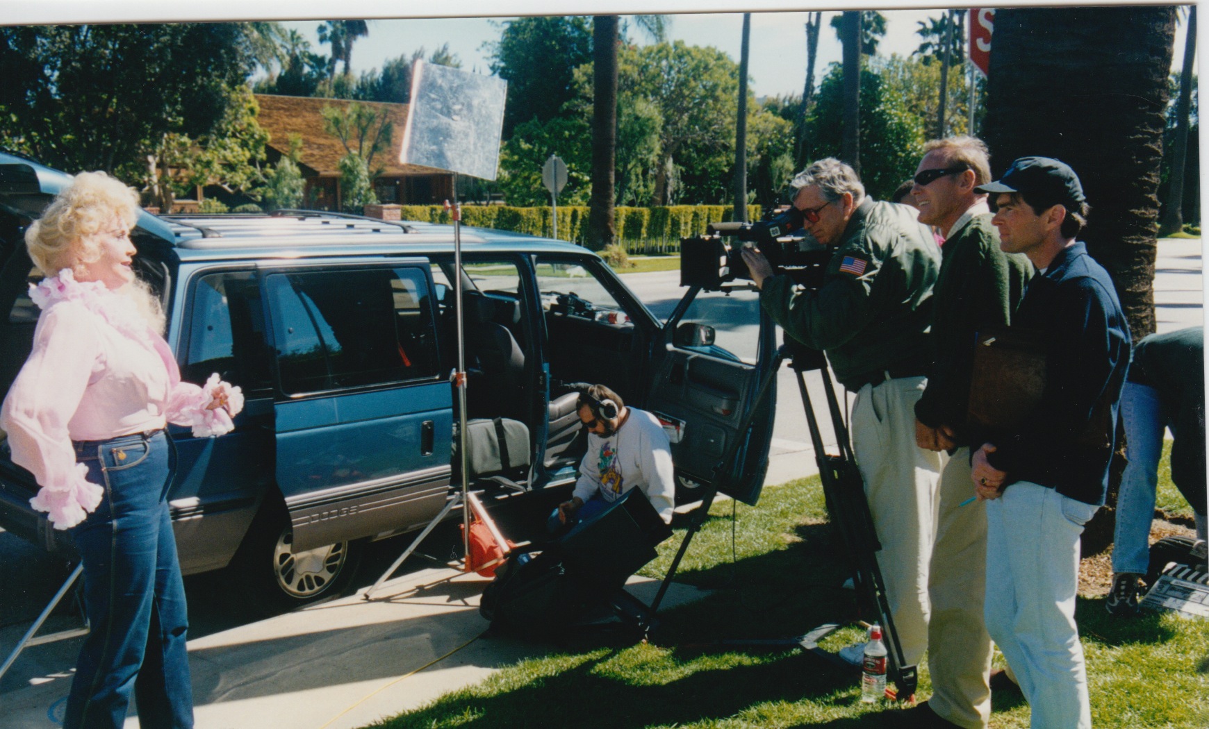 Allan Glaser, et al on set, HOLLYWOOD ON LOCATION.