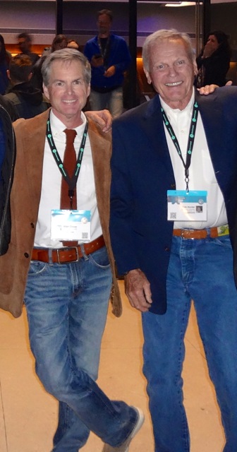 Allan Glaser and Tab Hunter at premiere of TAB HUNTER CONFIDENTIAL, SXSW 2015.
