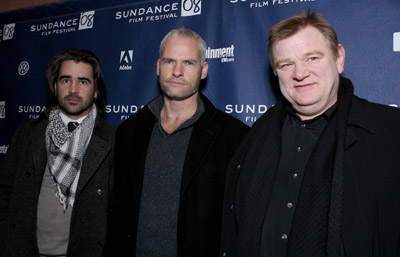 Colin Farrell, Brendan Gleeson and Martin McDonagh at event of Reikalai Briugeje (2008)