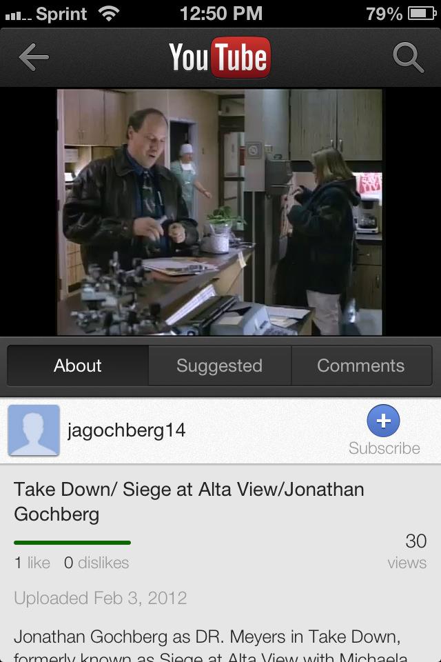 Jonathan Gochberg in a still from Siege at Alta View