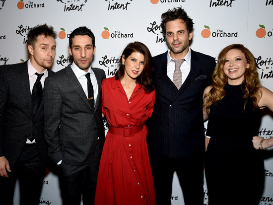 Sam Rockwell, Michael Godere, Marisa Tomei, Ivan Martin and Natasha Lyonne at event for Loitering with Intent