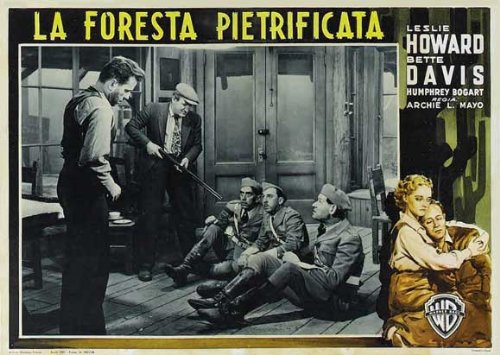 Humphrey Bogart, Arthur Aylesworth, George Guhl and Joe Sawyer in The Petrified Forest (1936)
