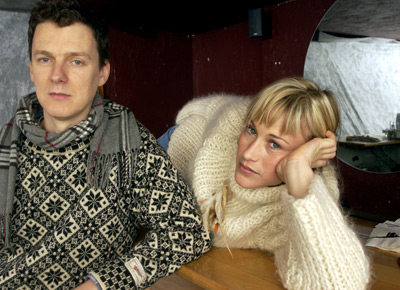 Patricia Arquette and Michel Gondry at event of Human Nature (2001)