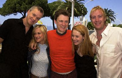 Patricia Arquette, Tim Robbins, Miranda Otto, Michel Gondry and Rhys Ifans at event of Human Nature (2001)