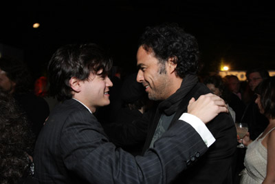 Alejandro González Iñárritu and Emile Hirsch at event of Into the Wild (2007)