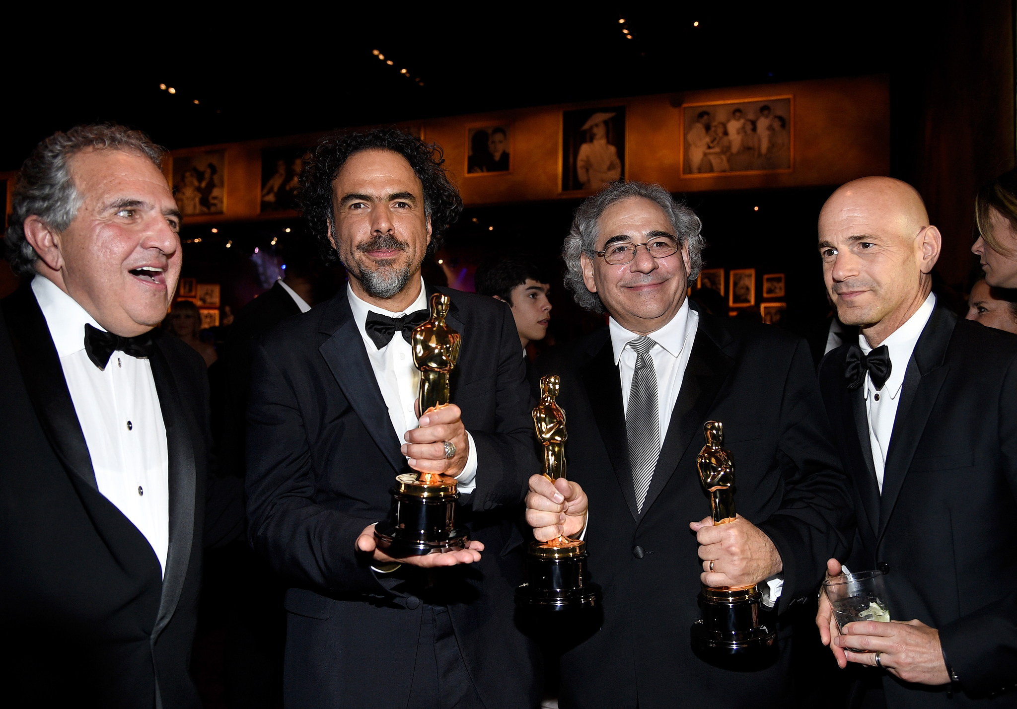 Alejandro González Iñárritu, Brad Weston, Steve Gilula and James Gianopulos at event of The Oscars (2015)