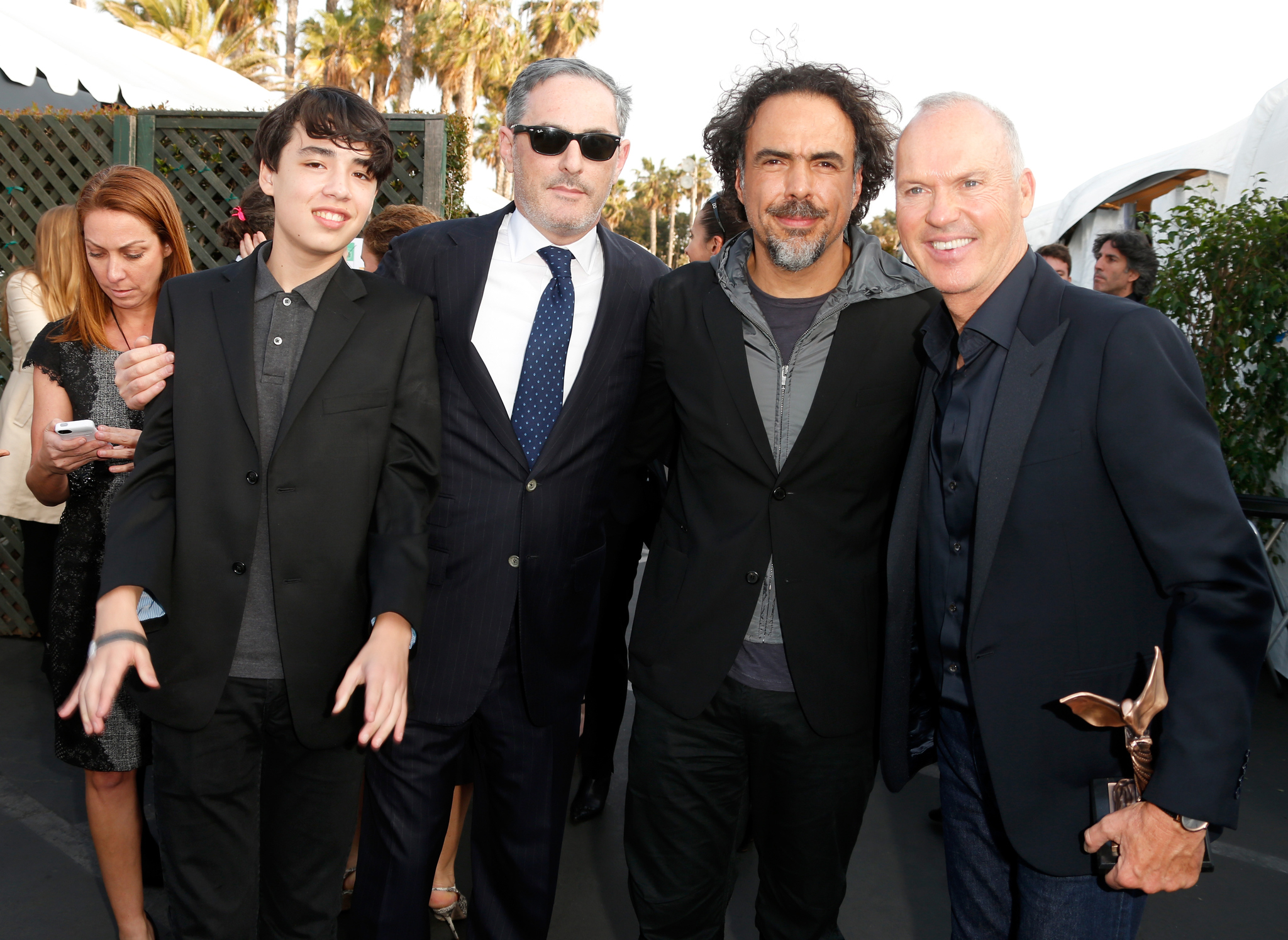 Michael Keaton, Alejandro González Iñárritu and John Lesher at event of 30th Annual Film Independent Spirit Awards (2015)