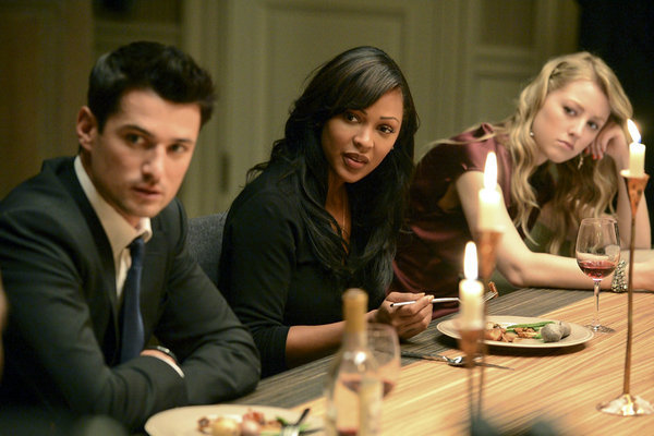 Still of Meagan Good, Wes Brown and Ella Rae Peck in Deception (2013)