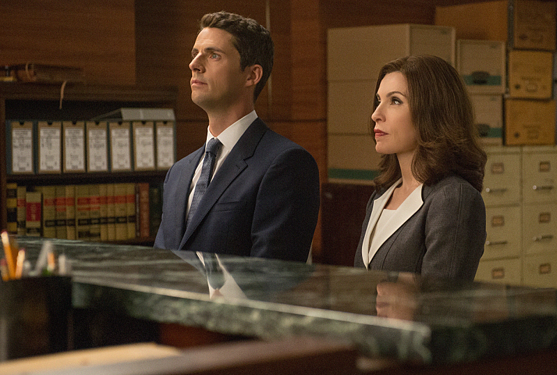 Still of Julianna Margulies and Matthew Goode in The Good Wife (2009)