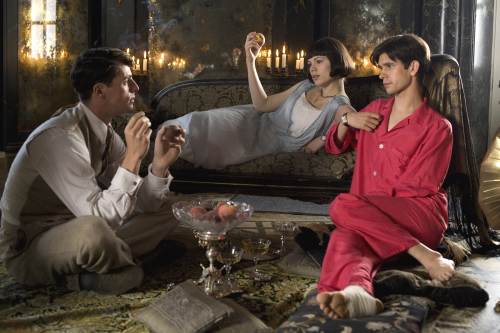 Still of Matthew Goode, Ben Whishaw and Hayley Atwell in Brideshead Revisited (2008)