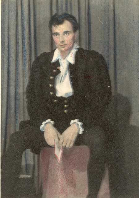 Michael Goodliffe as Hamlet in Prisoner of War Camp, Titmonning, Bavaria, 1941