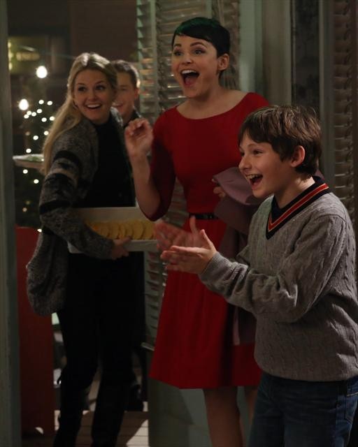 Still of Ginnifer Goodwin, Jennifer Morrison and Jared Gilmore in Once Upon a Time (2011)