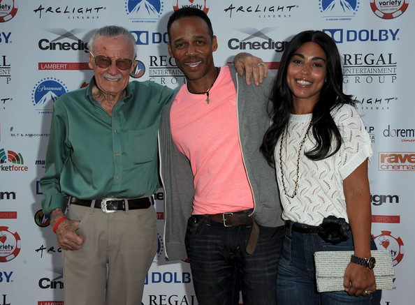 Randy Goodwin and wife Mimi with Stan Lee