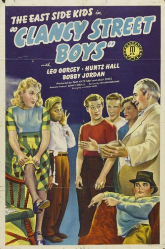 Noah Beery, Leo Gorcey, Huntz Hall, Bobby Jordan, Ernest Morrison and Amelita Ward in Clancy Street Boys (1943)