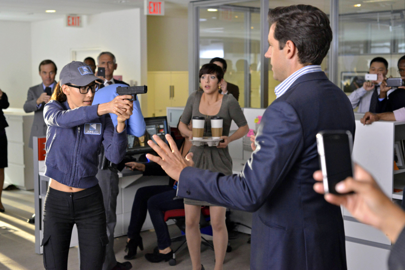 Still of Dale Gordon, Maggie Q and Todd Grinnell in Nikita (2010)