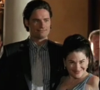 (right to left) Karen-Eileen Gordon as AUTUMN and Warren Christie as TODD in BACHELOR PARTY 2 (20th Century Fox)
