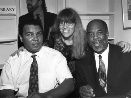 With Mohammed Ali and Howard Bingham. At Howard's Gallery Opening.