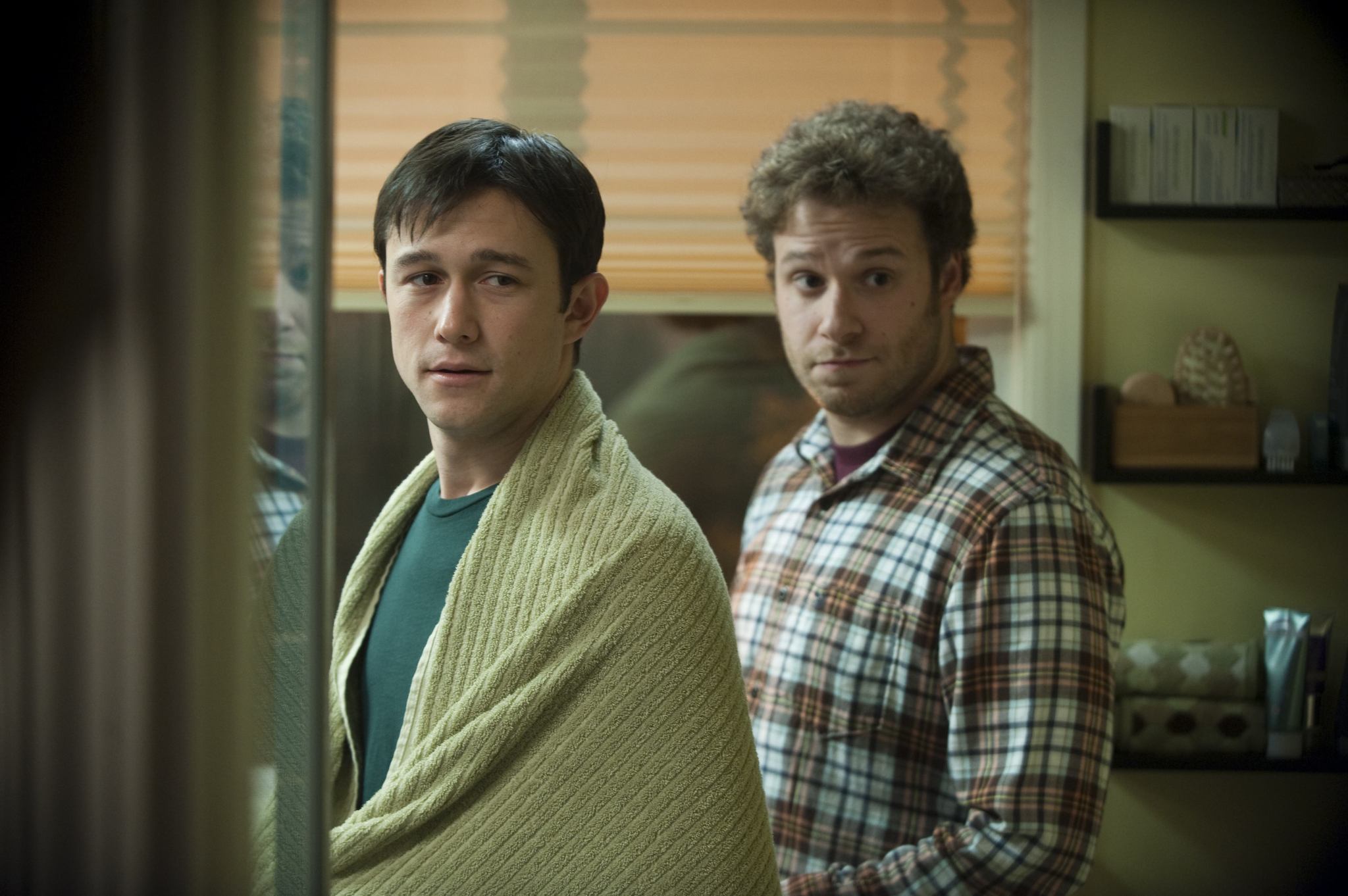 Still of Joseph Gordon-Levitt and Seth Rogen in 50/50 (2011)