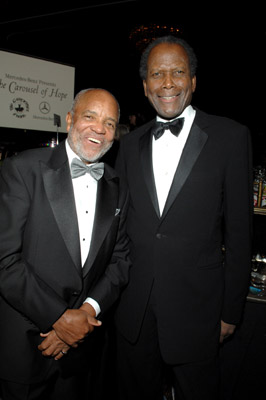 Sidney Poitier and Berry Gordy