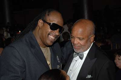 Stevie Wonder and Berry Gordy