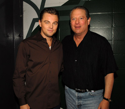 Leonardo DiCaprio and Al Gore