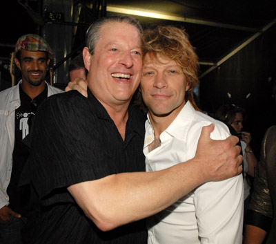 Jon Bon Jovi and Al Gore