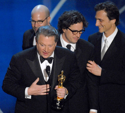 Al Gore and Davis Guggenheim at event of The 79th Annual Academy Awards (2007)