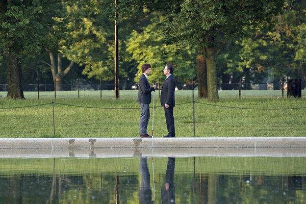 Still of Peter Gallagher and Christopher Gorham in Covert Affairs (2010)