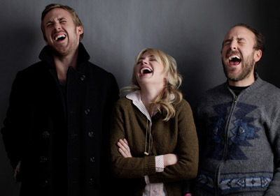 Derek Cianfrance, Ryan Gosling and Michelle Williams