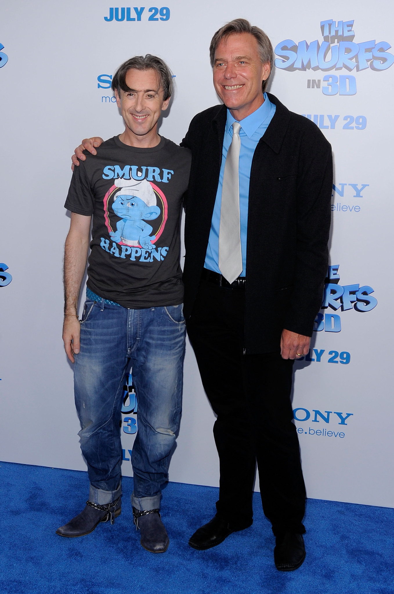 Alan Cumming and Raja Gosnell at event of Smurfai 3D (2011)