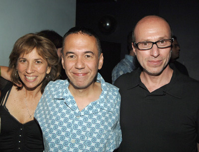 Robin Bronk, Gilbert Gottfried and Mark Urman at event of The Aristocrats (2005)