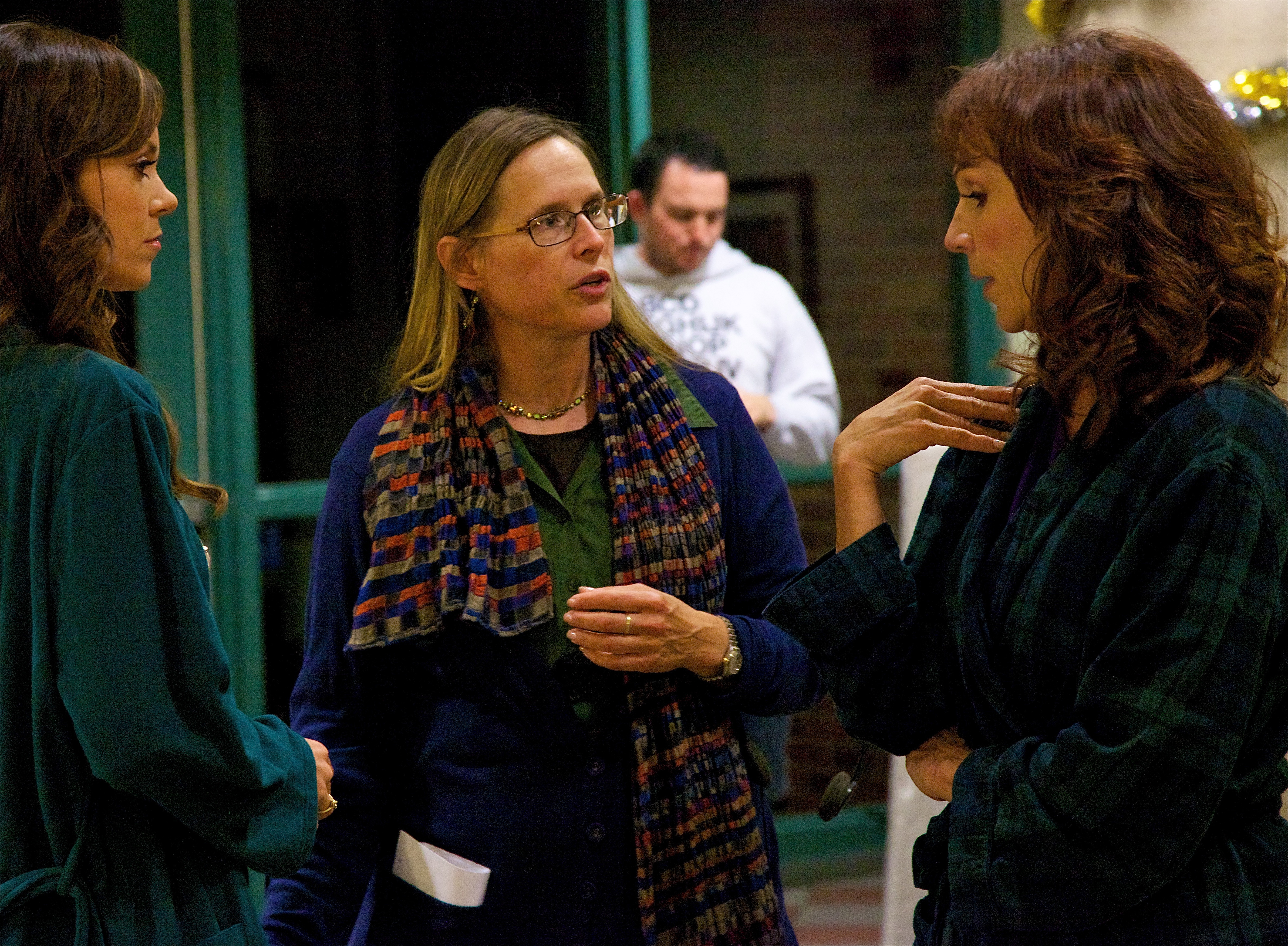 Directing Marilu Henner and Rachel Boston on 'A Christmas Tale'