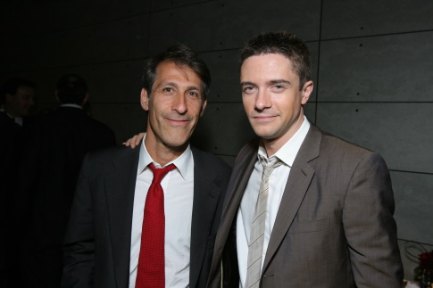 Topher Grace and Michael Lynton at event of Zmogus voras 3 (2007)