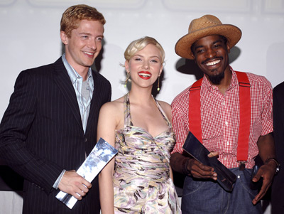 André Benjamin, Topher Grace and Scarlett Johansson