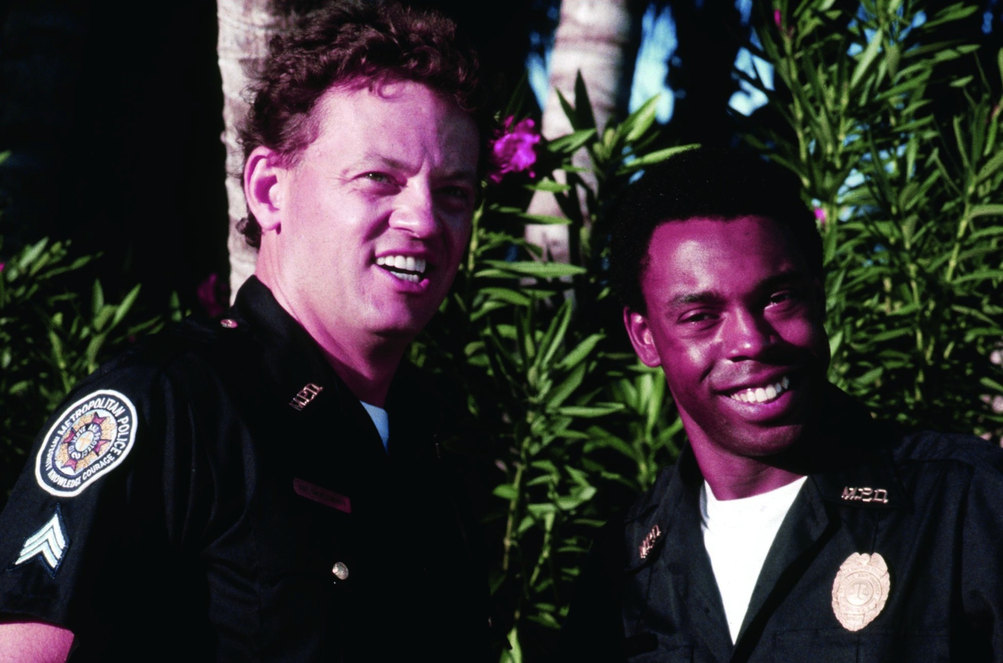 Still of David Graf and Michael Winslow in Police Academy 5: Assignment: Miami Beach (1988)