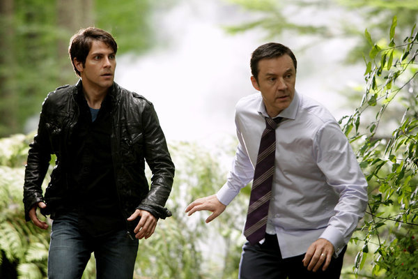 Still of Currie Graham and David Giuntoli in Grimm (2011)