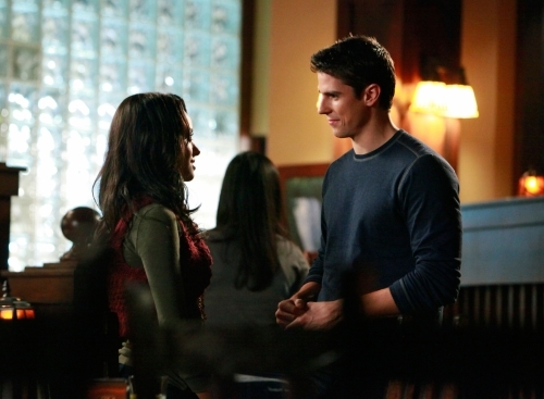 Still of Sean Faris and Kat Graham in Vampyro dienorasciai (2009)